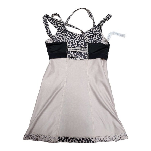 NWOT Lululemon Happy Strappy Tank Ace Spot Grain Black Dottie Dash Sz 4 Run Yoga - Picture 7 of 11